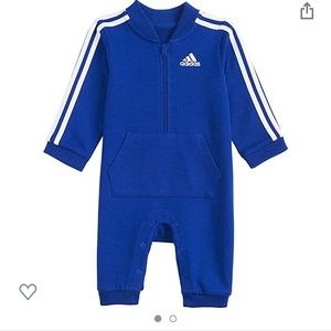 12 month Adidas onesie blue